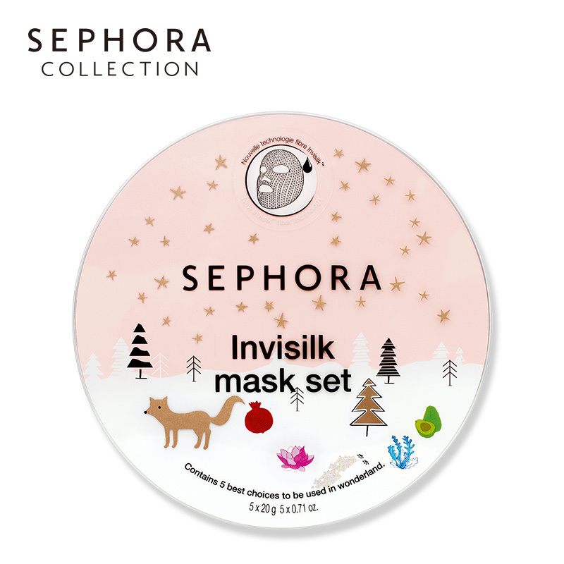 【圣诞款】Sephora/丝芙兰小银狐蚕丝面膜套装 5片